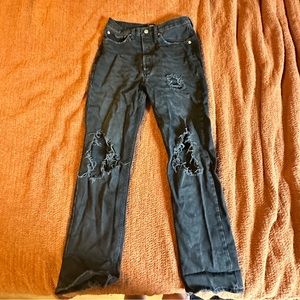 BDG Relaxed Straight Jeans in black